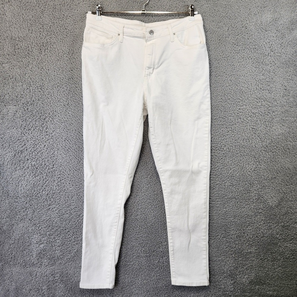 Levis 721 Jeans Women 33 (Fits 33x29) White High‎ Rise Skinny Streetwear Casual